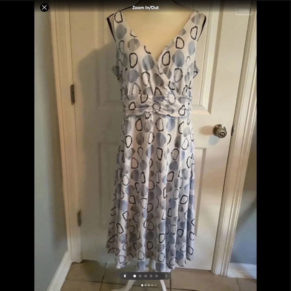 Miss Alliage Circular Print Midi Dress